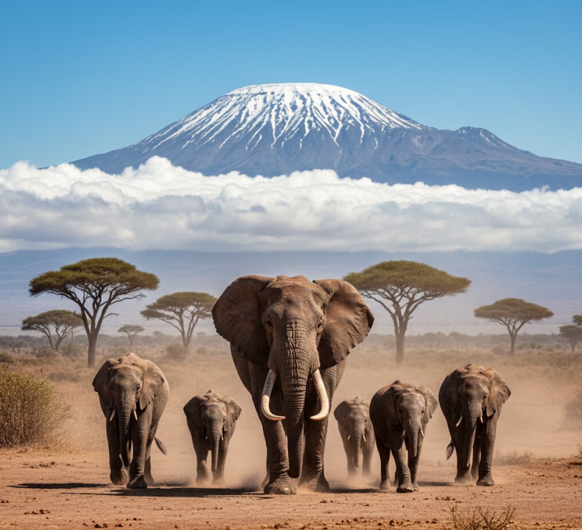 elephants in kenya amboseli