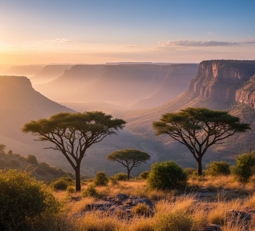 Great Rift Valley escarpment viewpoint on the Nairobi–Naivasha highway