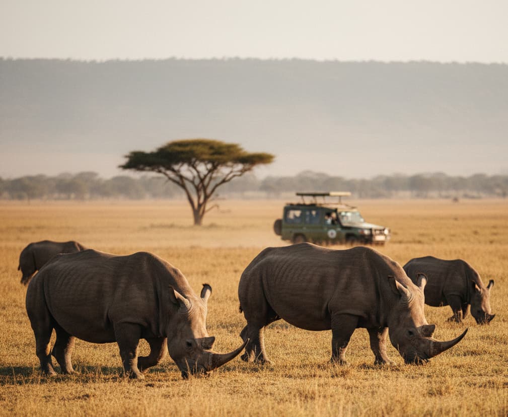 2 Days Lake Nakuru & Lake Naivasha Safari from Nairobi – See Flamingos, Rhinos & Lakeside Beauty 4 rhinos lake nakuru national park wildlife