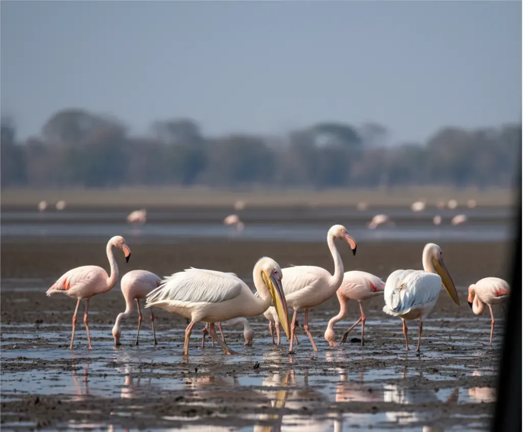 Bird Watching in Lake Nakuru National Park 2026: The 450-Species Spotter’s Map 5 great white pelicans greater flamingos lake nakuru