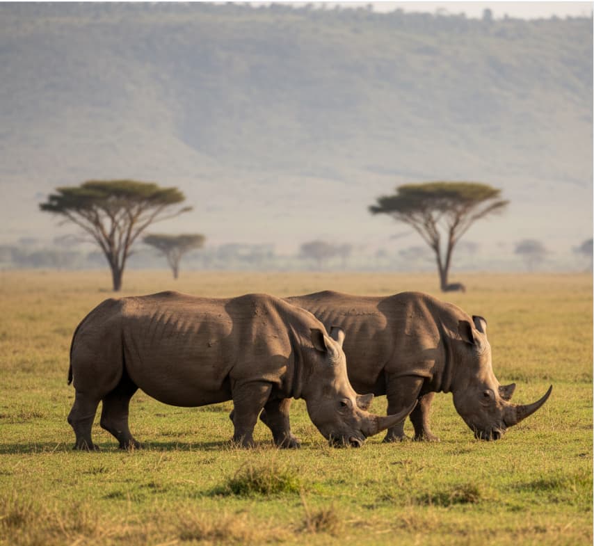 Lake Nakuru National Park: Wildlife, Safaris, Lodges & Planning Guide 4 white rhinos lake nakuru national park kenya