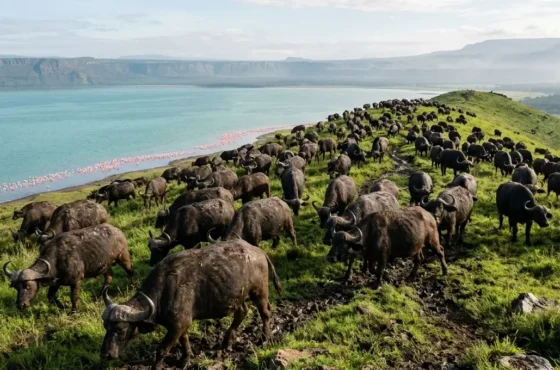 Buffaloes in Lake Nakuru National Park 2026: The “Mud Trap” & Safety Operator’s Report