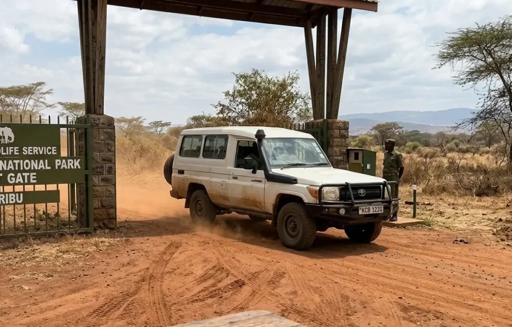 Is a Lake Nakuru Day Trip Worth It? 2026 Honest Comparison (Day Trip vs. Overnight) 6 The Lanet Gate entrance, a time-saving hack for a Lake Nakuru day trip.