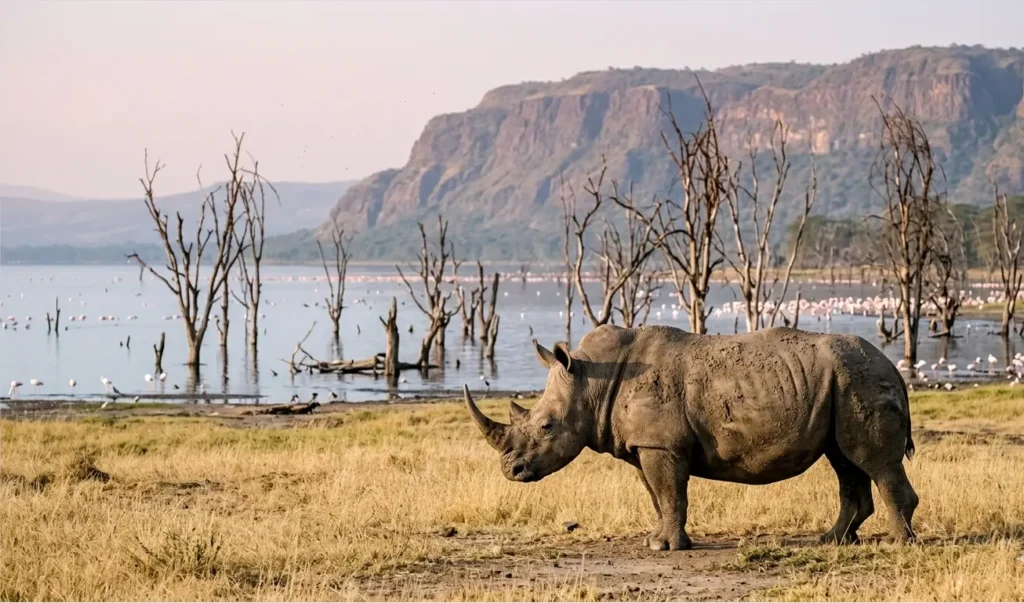 17 Fun Things to Do in Nakuru 2026: An Operator’s Ground Report (Beyond the Safari) 2 Beyond the flamingos, the 2026 reality is dominated by world-class rhino sightings.