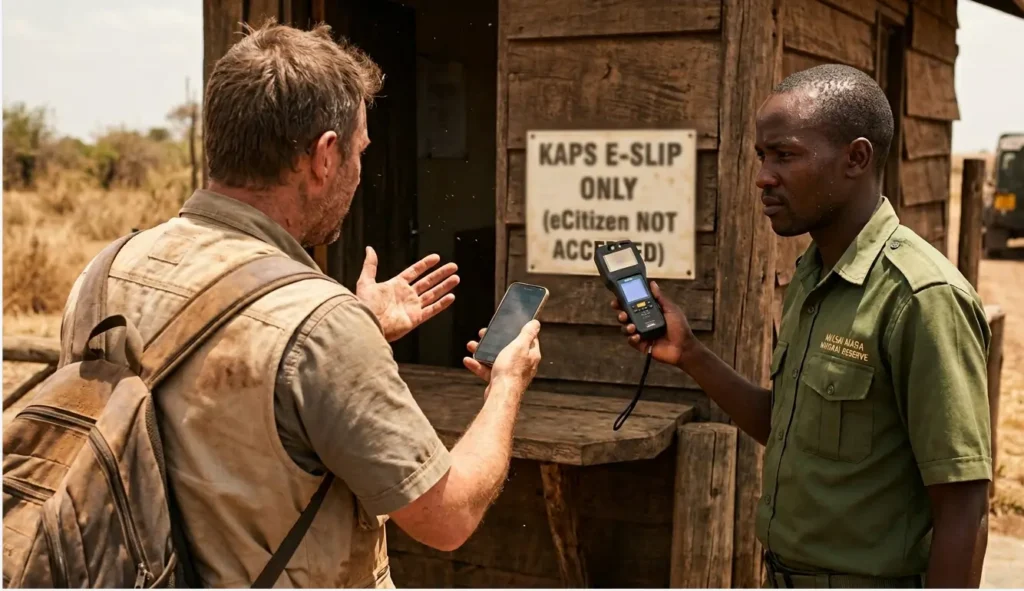 How to Pay Masai Mara Park Fees 2026: The "eCitizen Trap" & Step-by-Step Payment Guide 2 masai mara park fee payment error gate