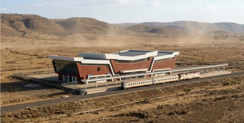 Nairobi to Nakuru by SGR Train? The 2026 “Suswa Trap” & Road Reality Guide 2 The isolated Suswa Station, the final stop for the Nairobi to Nakuru by SGR train service.