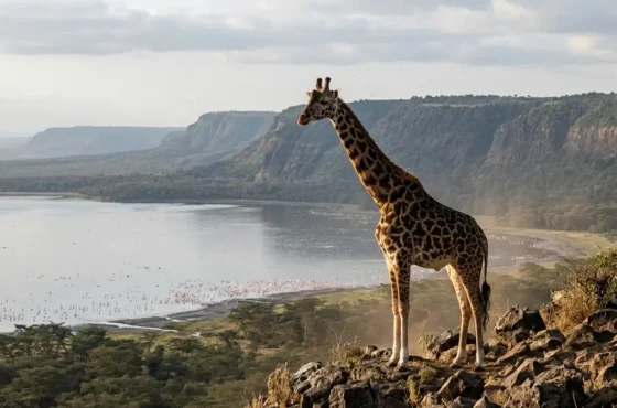 Rothschild’s Giraffes in Lake Nakuru National Park 2026: The “5-Horn” Identification Guide