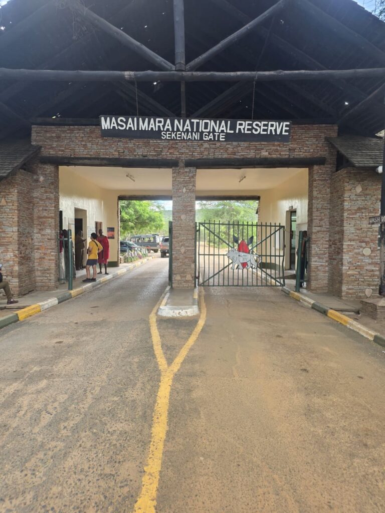 The Sekenani Gate entrance of Masai Mara National Reserve