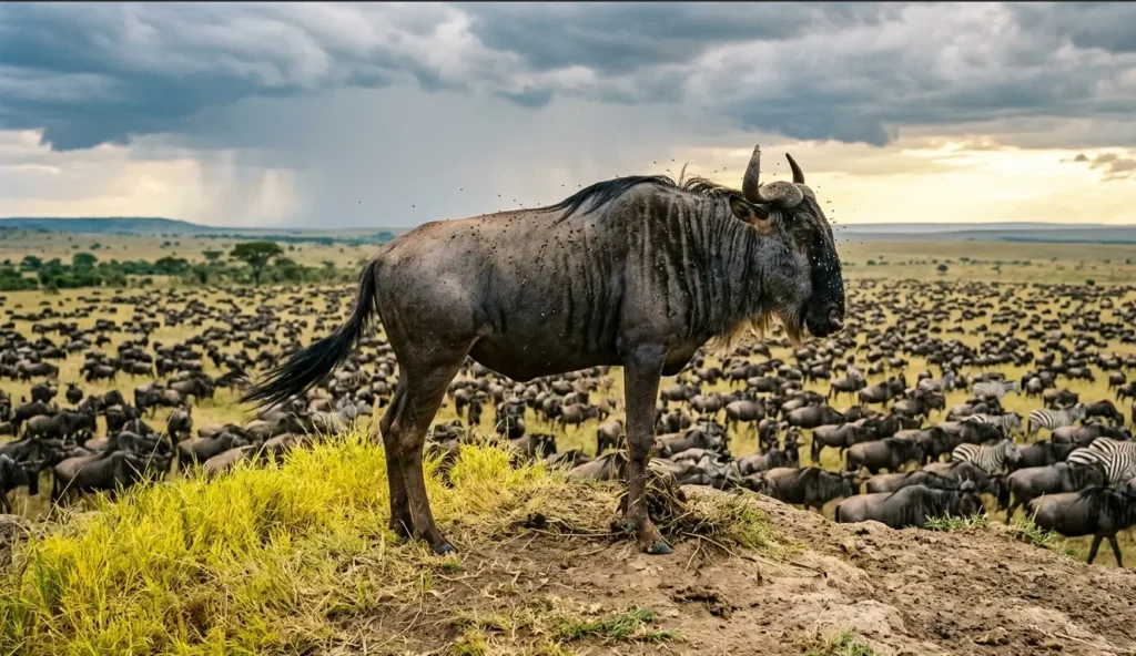 wildebeest migration forecast masai mara